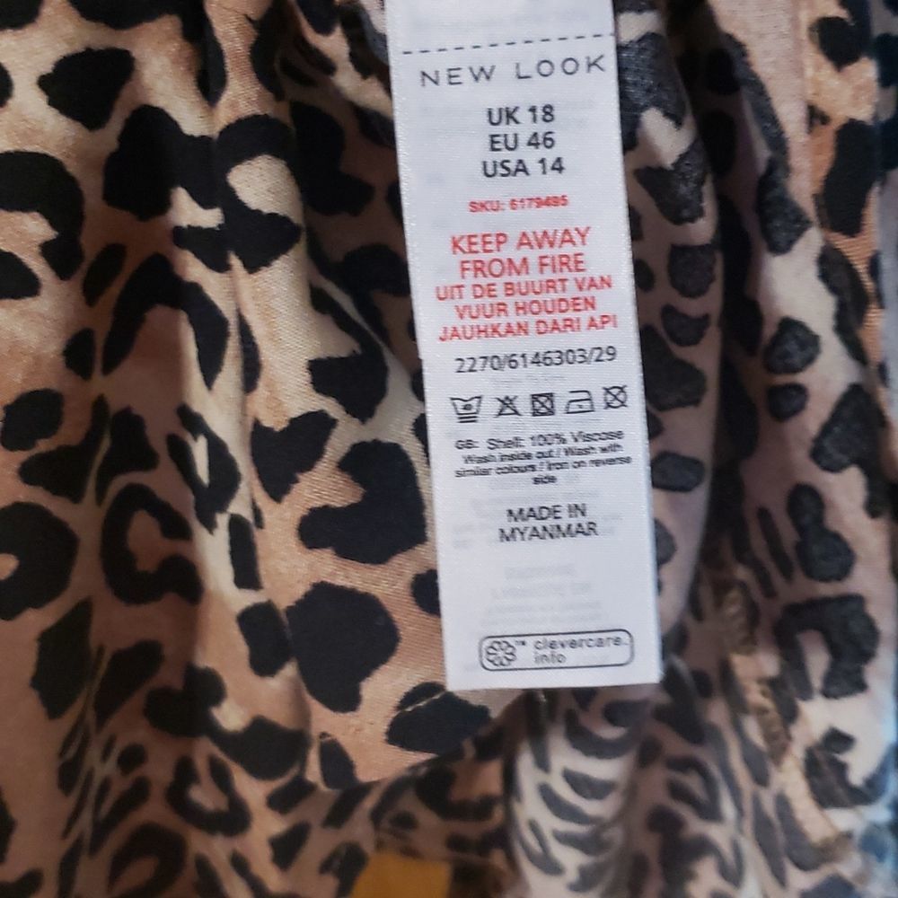 New Look Summer Romper sz 14 Animal Print - Picture 5 of 6